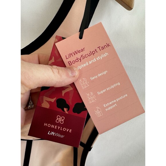 HoneyLove Boldness corset Rose Black Women’s Size 1X Body Contour Sculpting NWT - Picture 8 of 11